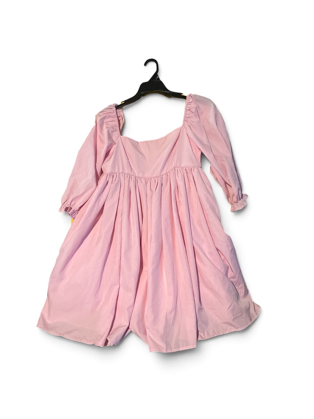 Pink Puff-Sleeve Kids Dress